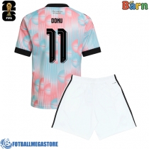 Fotballdrakt Barn Belgia Jeremy Doku #11 Bortedraktsett VM 2026 Kortermet (+ Korte bukser)